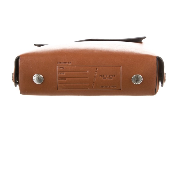 Rag & Bone Shoulder Brown Leather Hand Bag Purse Authentic - Picture 2 of 7